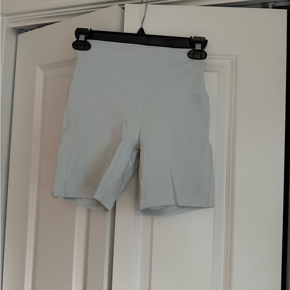 Women's Light Blue High-Waisted Shorts